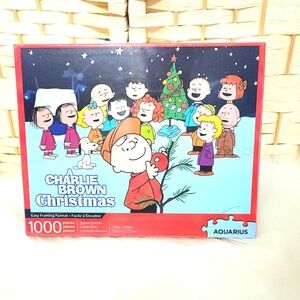 New Charlie Brown Christmas Sealed Jigsaw Puzzle Peanuts Snoopy 1000 Pieces